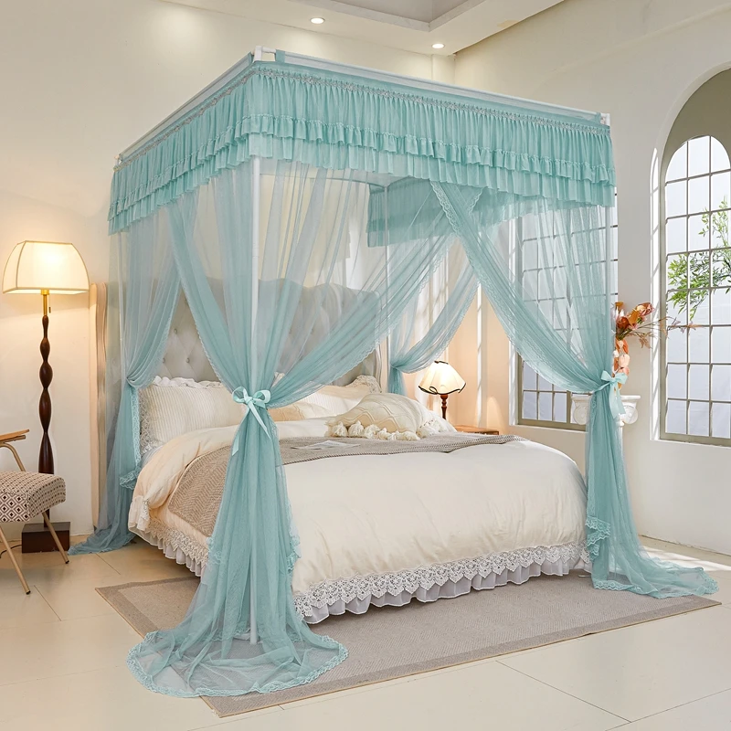 怜香惜玉-家用卧室加厚加粗单层加粗公主风三开门落地款蚊帐梦