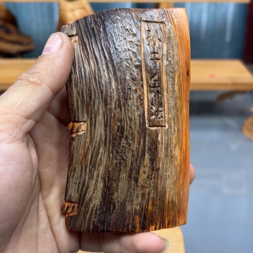 无***饯木崖柏木摆件手把件