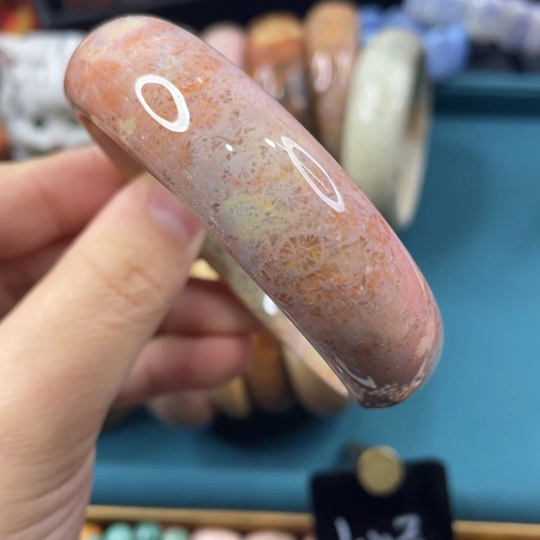 未镶嵌手镯硅化玉