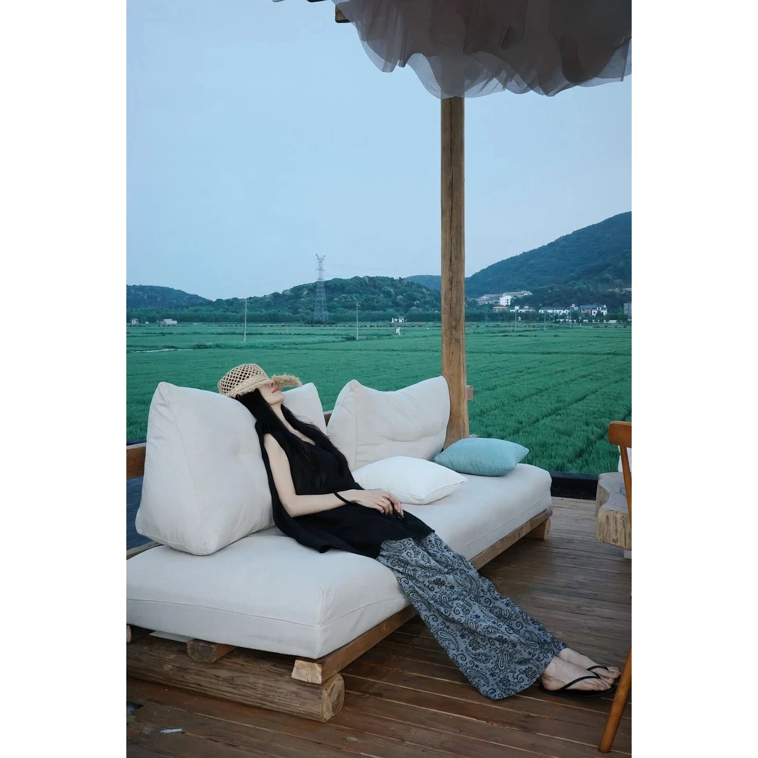 夏季穿搭一整套女装2025年新款慵懒风显瘦无袖背心阔腿裤两件套装