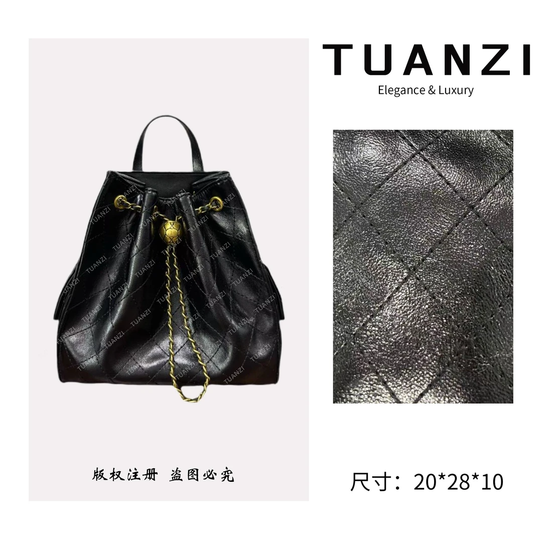 TUANZI『高端玩家』秋冬新款小众设计手提腋下包 SD-5769-小香黑