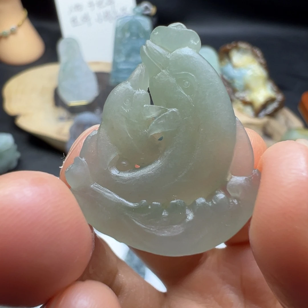 定制翡翠未镶嵌缅甸翡翠A货挂件