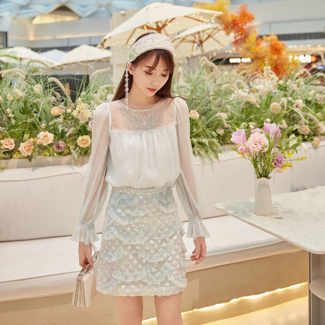 Marie Elie霖倾颜卿半裙EAD11P21755