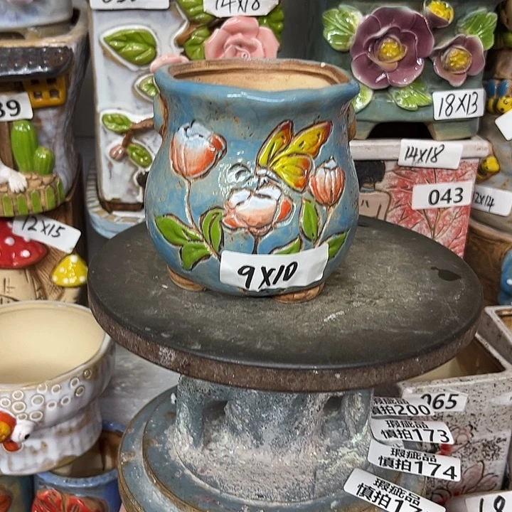 粗陶材质多肉花盆