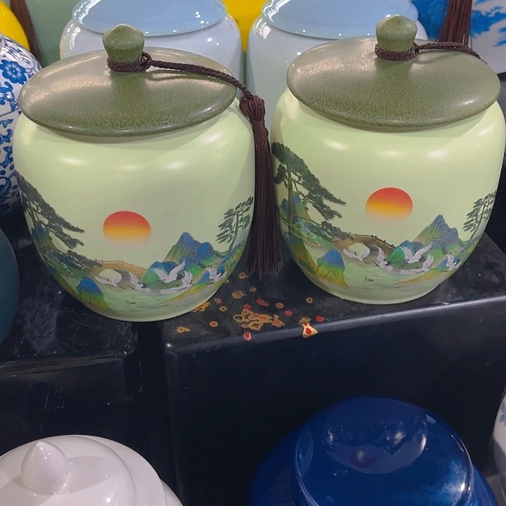 罐润鹏陶瓷精选高端陶瓷茶叶罐
