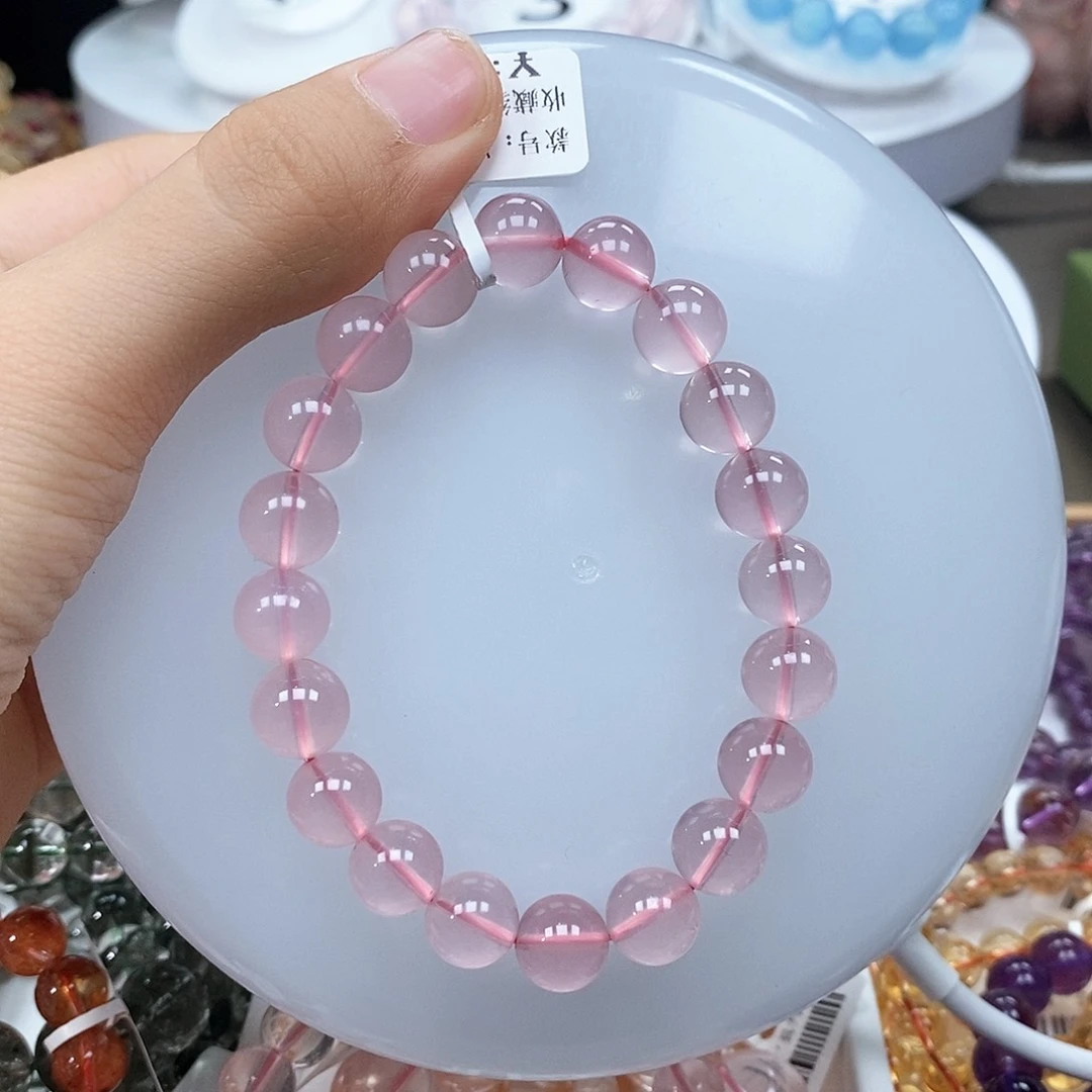 水晶手串未镶嵌粉水