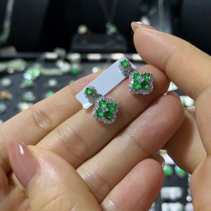 翡翠银S925镶嵌戒指