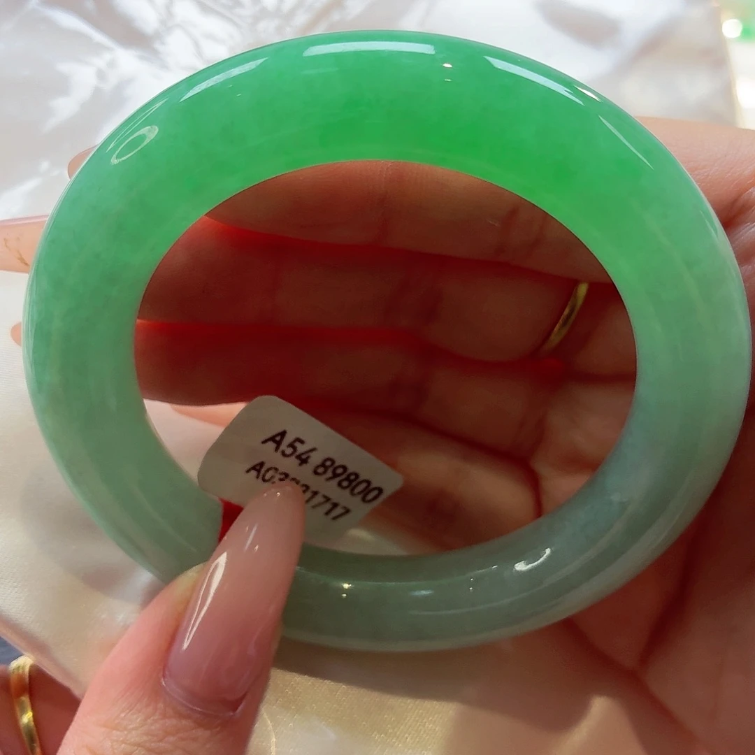 翡翠未镶嵌手镯（圆镯）22（16号）