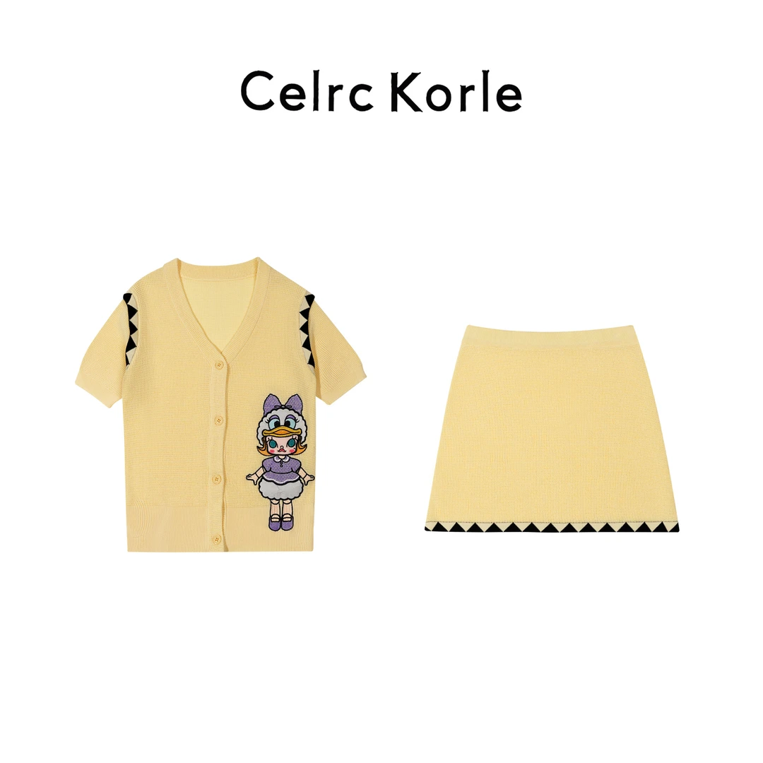 【227】2025夏季新款女装时尚套装粉色花朵图案长袖上衣+裤子