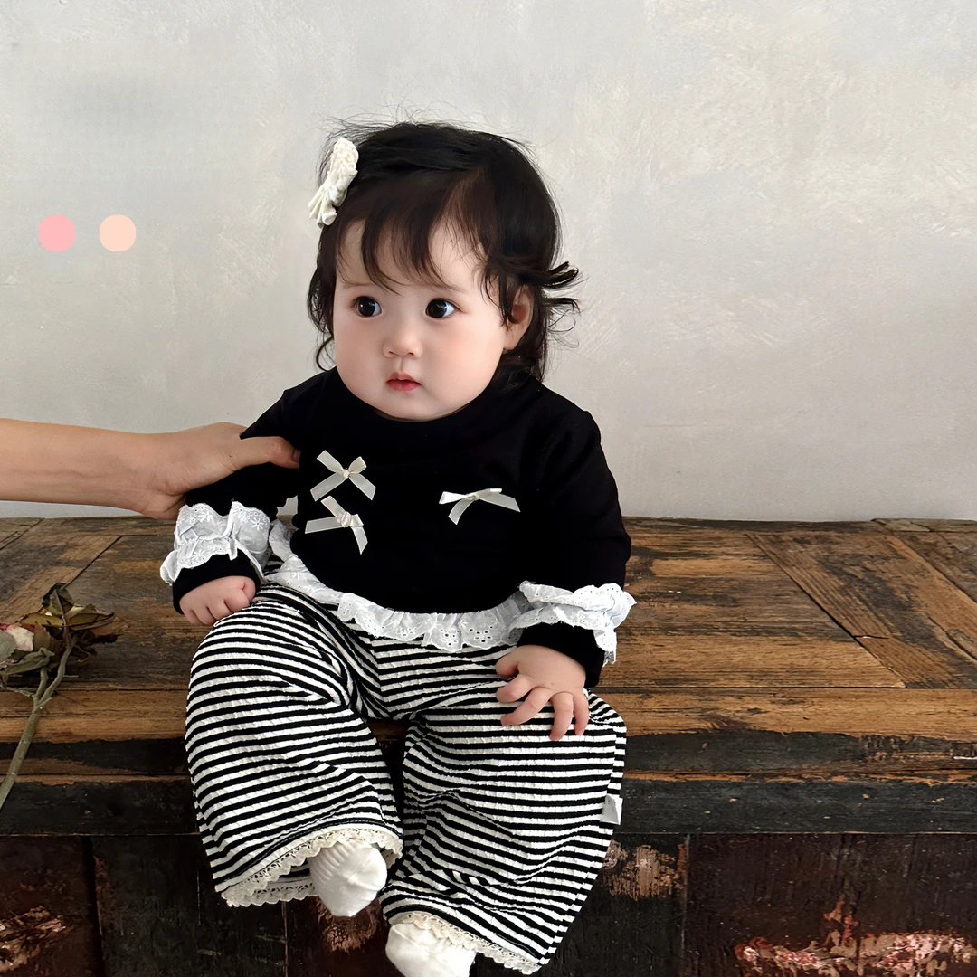 婴儿衣服秋季洋气上衣裤子宝宝早秋套装可爱打底衫休闲裤女宝秋装