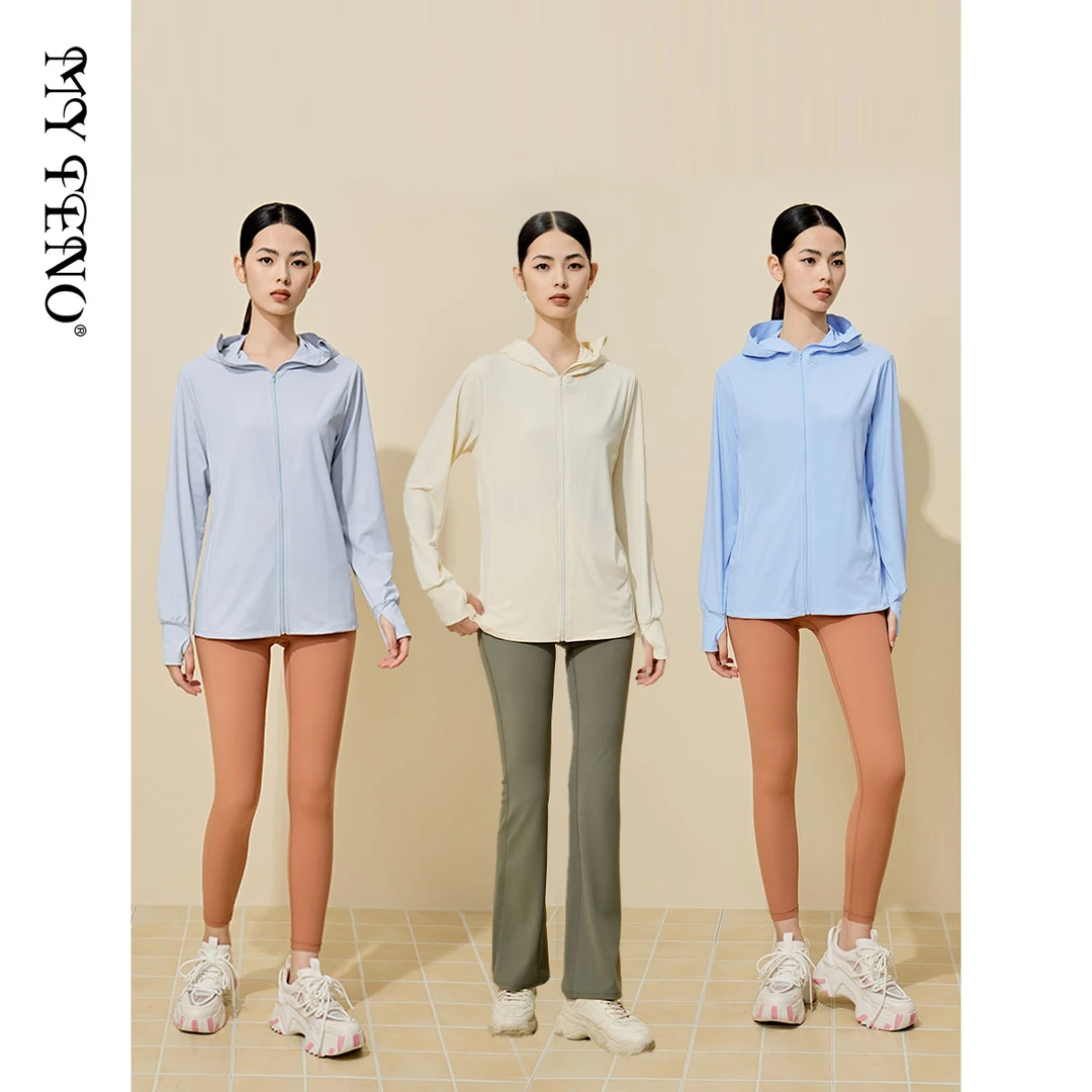 【众心】马天奴长袖夏季连帽速干轻薄弹力外套VDS524JKH0