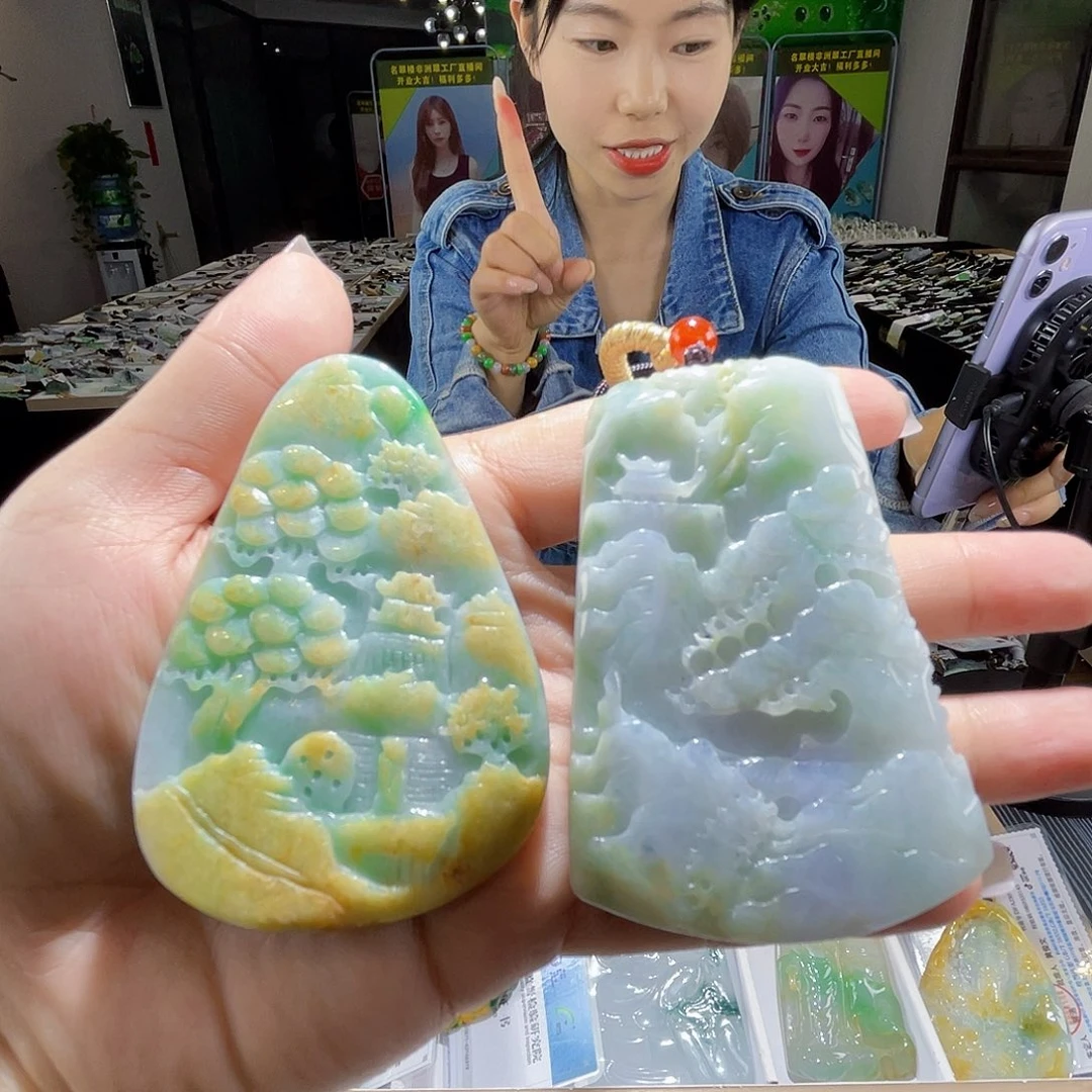 颈饰未镶嵌翡翠多样性随机发货