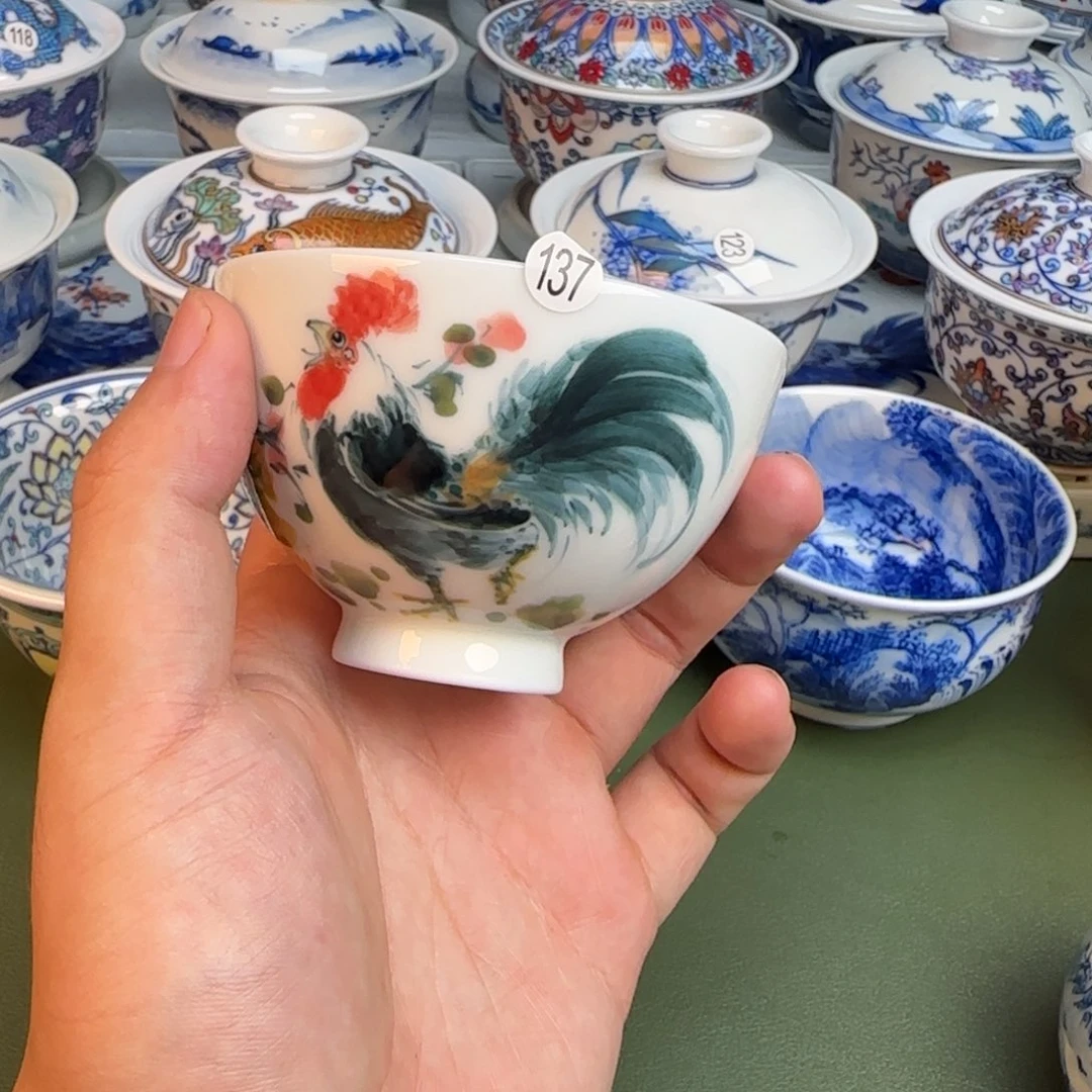 彦祖纯手工手绘茶具137