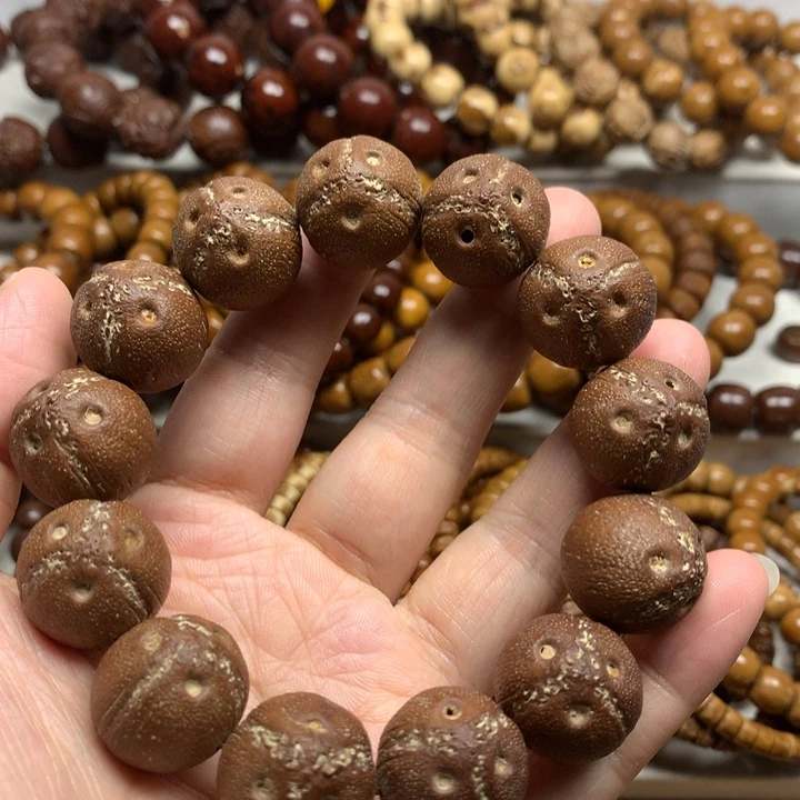 手串紫金鼠19+mm大尺寸原皮矮桩正圆单圈手串