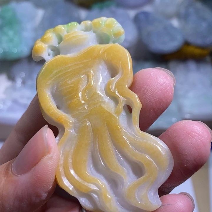 【闪购商品】颈饰未镶嵌翡翠人参