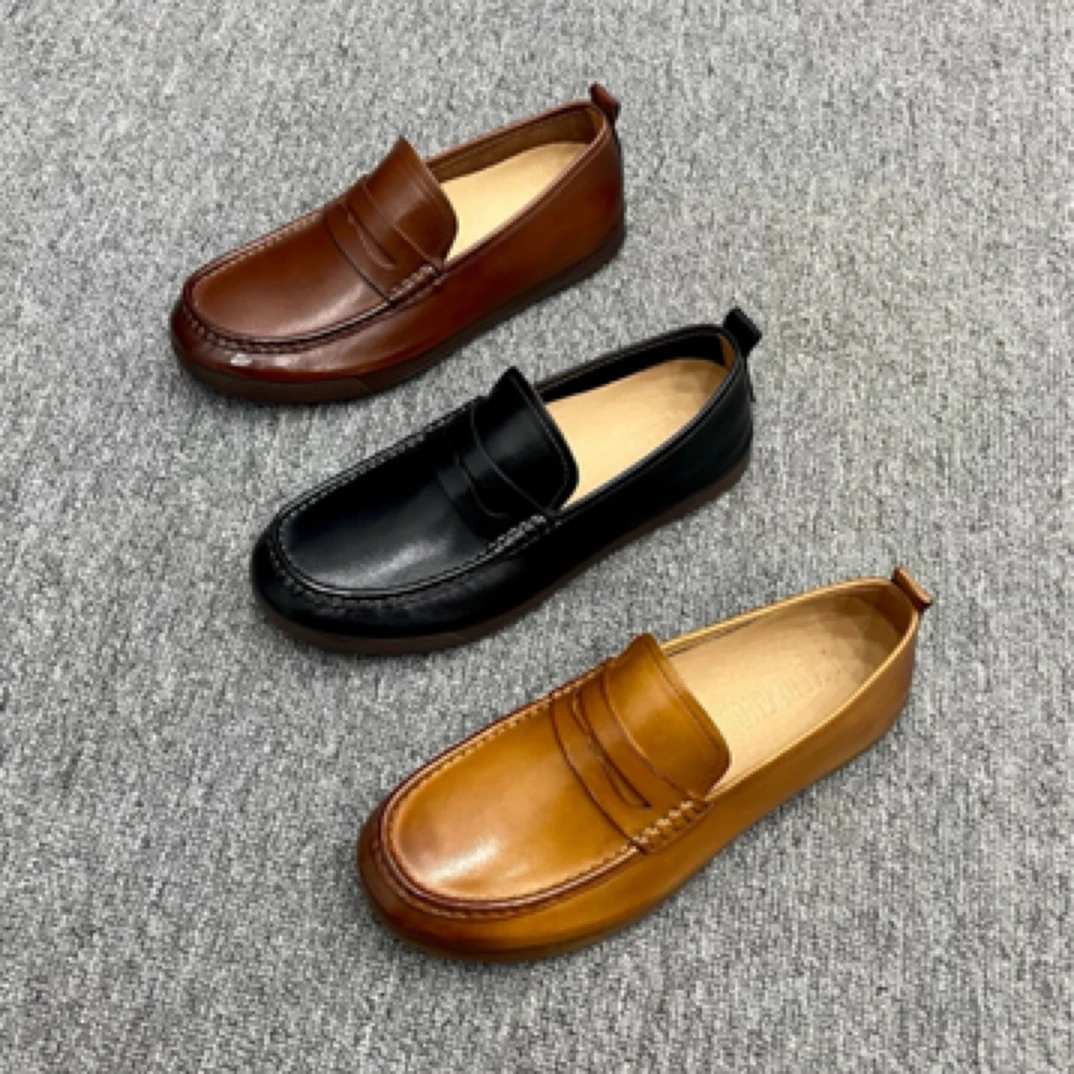 高端品质 纯皮时尚休闲男鞋W