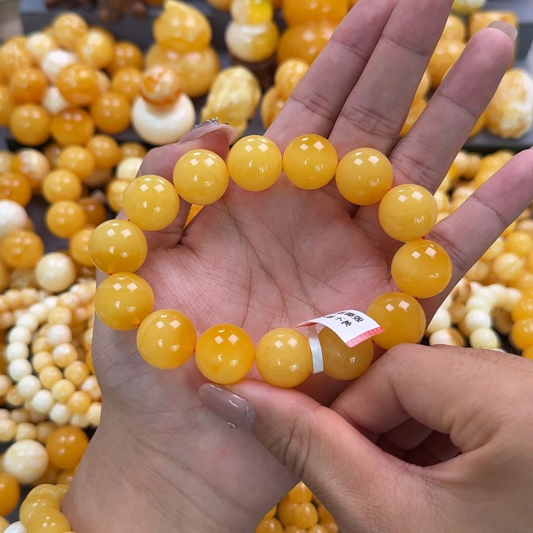 蜜蜡未镶嵌珠宝奇石同料18mm