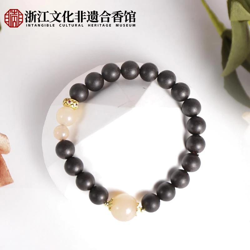 A【非遗合香】合香珠 窖藏.夜息香 0.8单圈手串  ZJ0292 ZJ0239