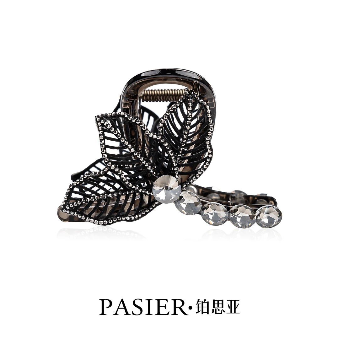 三叶气质优雅百搭时尚盘发抓夹气质抓夹ins发夹小抓夹网红发卡