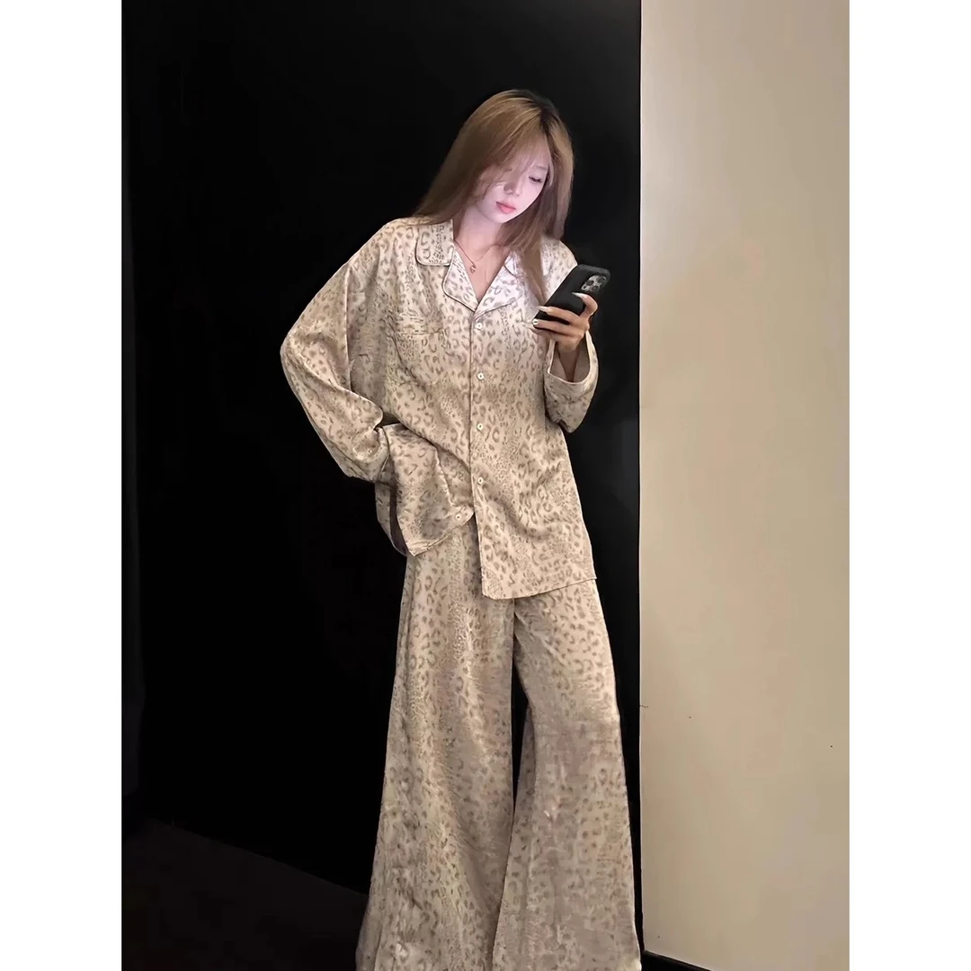 2025新款睡衣女秋季云朵棉长袖宽松大码胖MM卡通家居服甜美套装