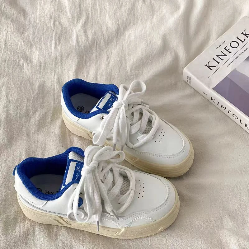 5355小板鞋原创chic百搭鞋子女2025新款厚底休闲板鞋运动小白鞋
