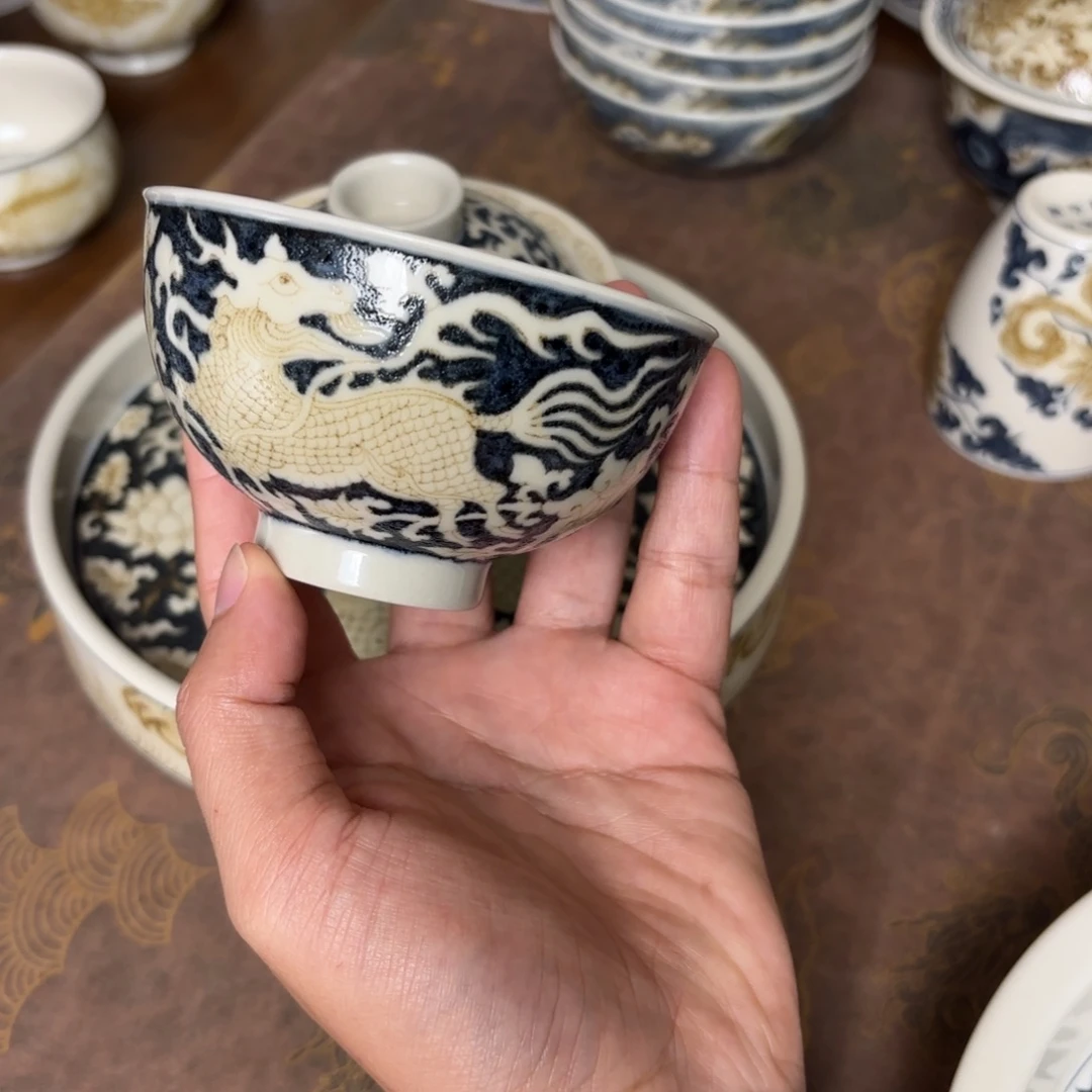 摆件景德镇手绘茶器