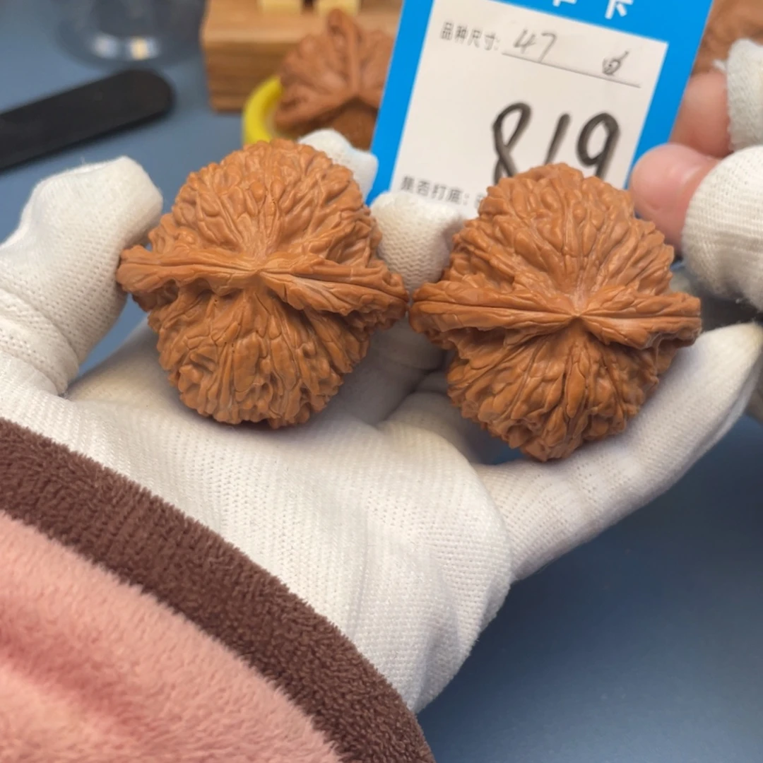 核桃文玩核桃白狮子