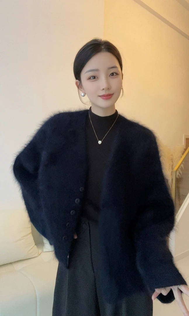 【小乔定制】2025年秋冬新款时尚气质高级感羊毛外套