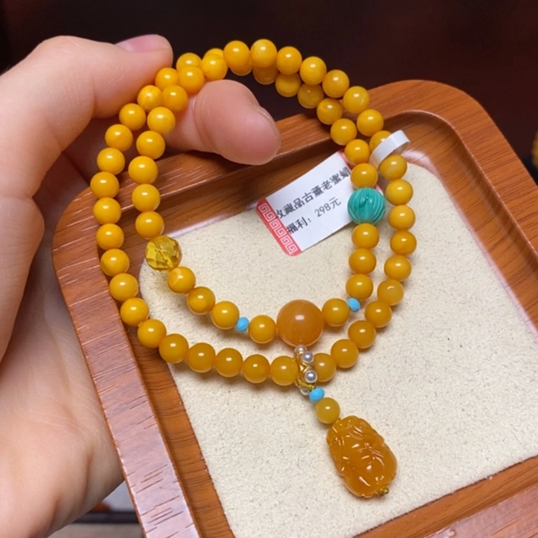 【闪购商品】手链蜜蜡未镶嵌手串