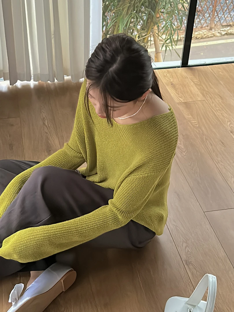 十三行~羊毛V领韩版福秒毛织开衫#39927