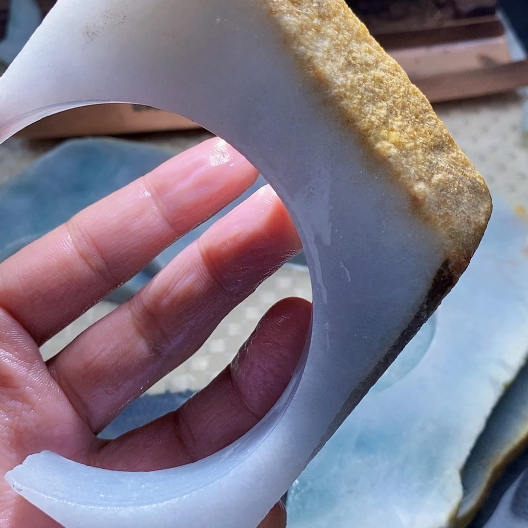 宅***男翡翠未镶嵌颈饰588