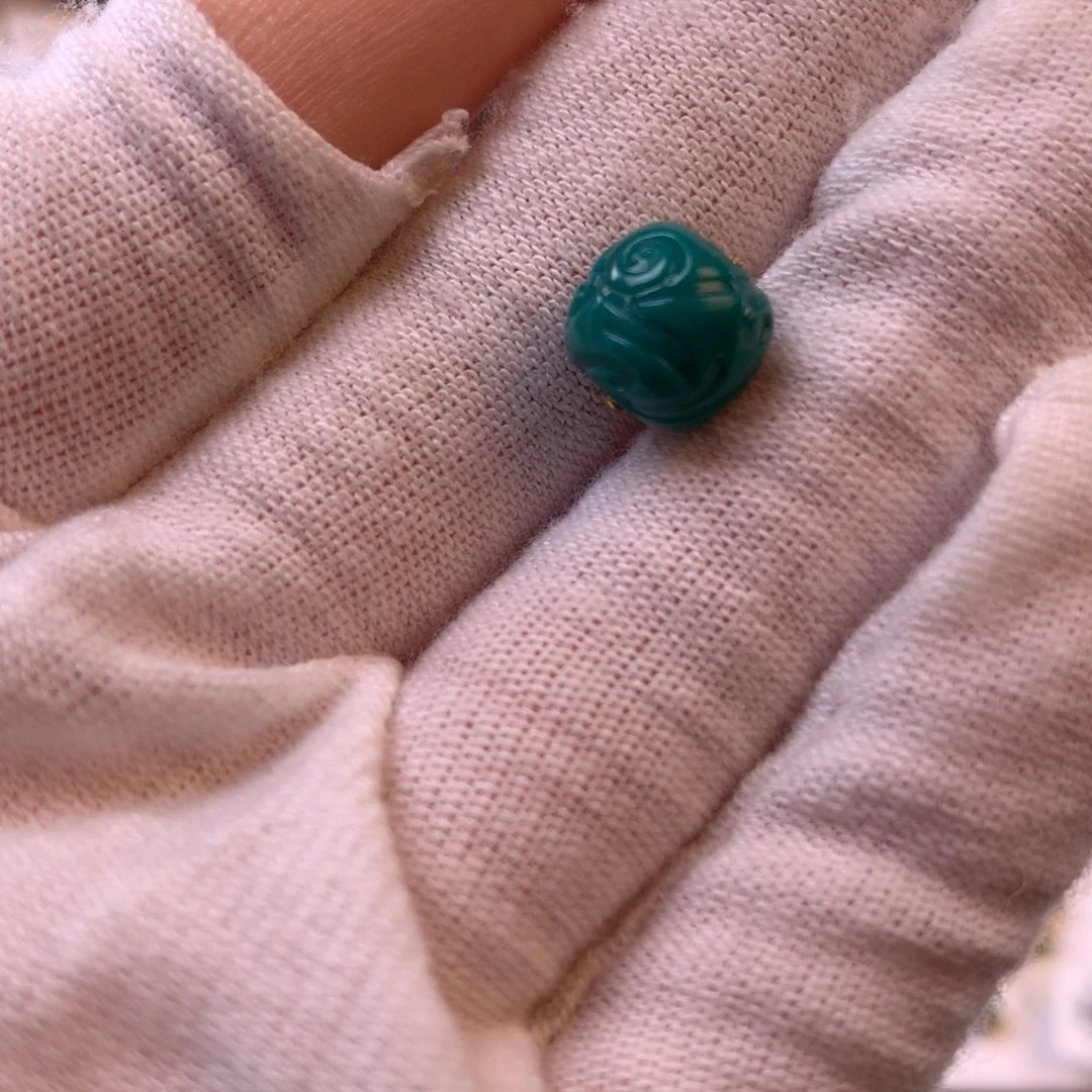 绿松石未镶嵌配饰蓥9*8.3