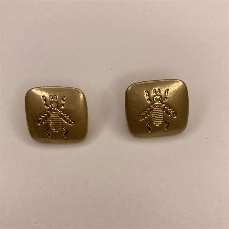 合金耳饰 金色甲虫耳环2-19【2061223-050】