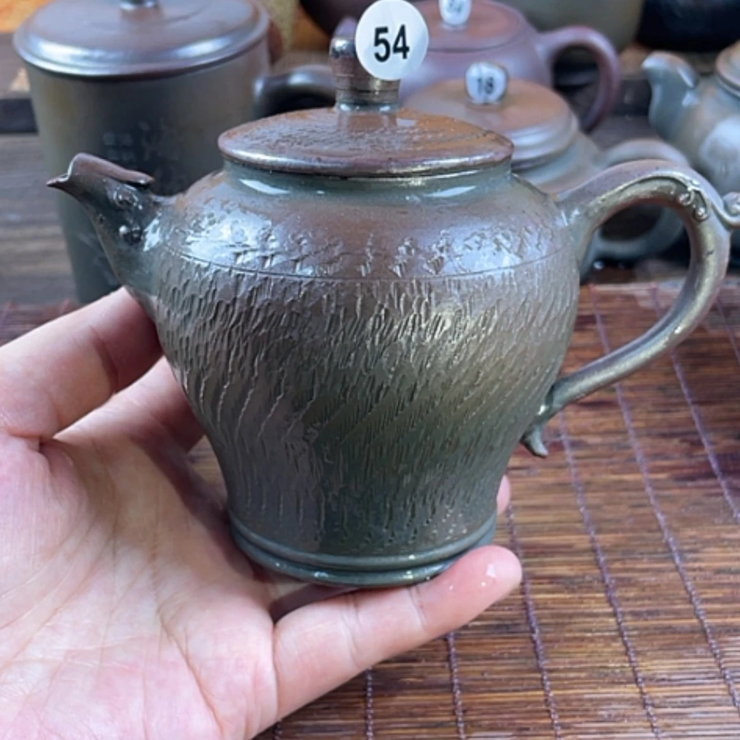 【闪购商品】柴烧茶壶260毫升左右瑕盖松