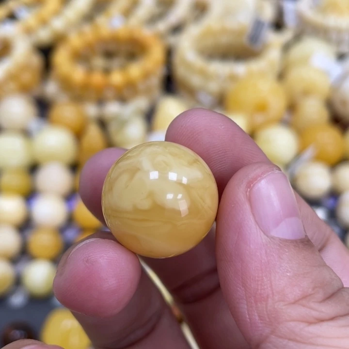 裸石蜜蜡未镶嵌19.5mm浓蜡