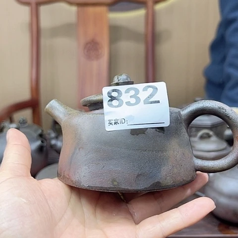 刀**雨戬谷龙窑坭兴陶柴烧茶壶832