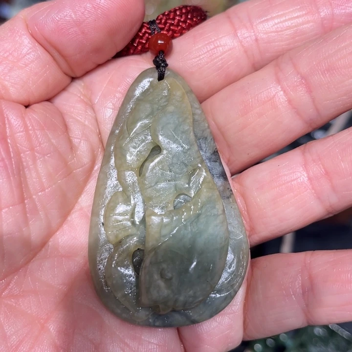 岫玉未镶嵌毛衣链