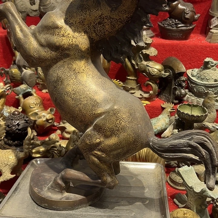河***司黄铜摆件，文房工艺品摆件