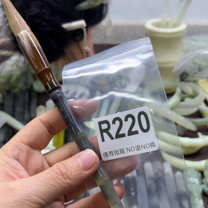 蛇纹石玉发饰合金?***?