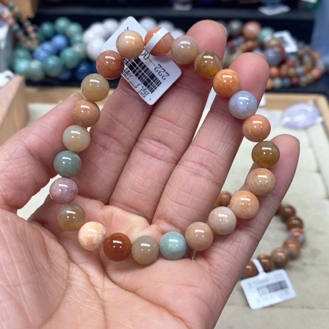 硅化珊瑚（珊瑚玉）手链未镶嵌清*359