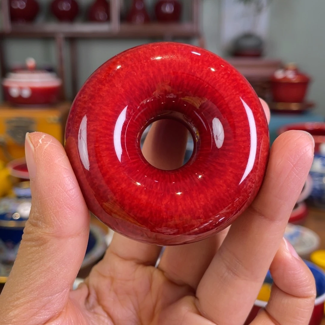 清欢雅玩原矿郎红盖置