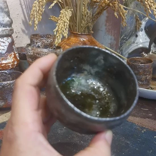 摆件手工高温原矿窑变特价不退