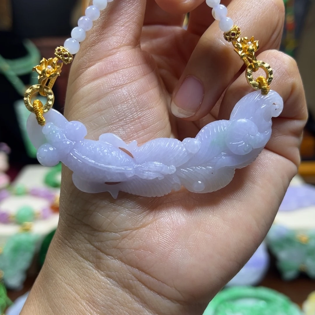 翡翠未镶嵌颈饰天然翡翠