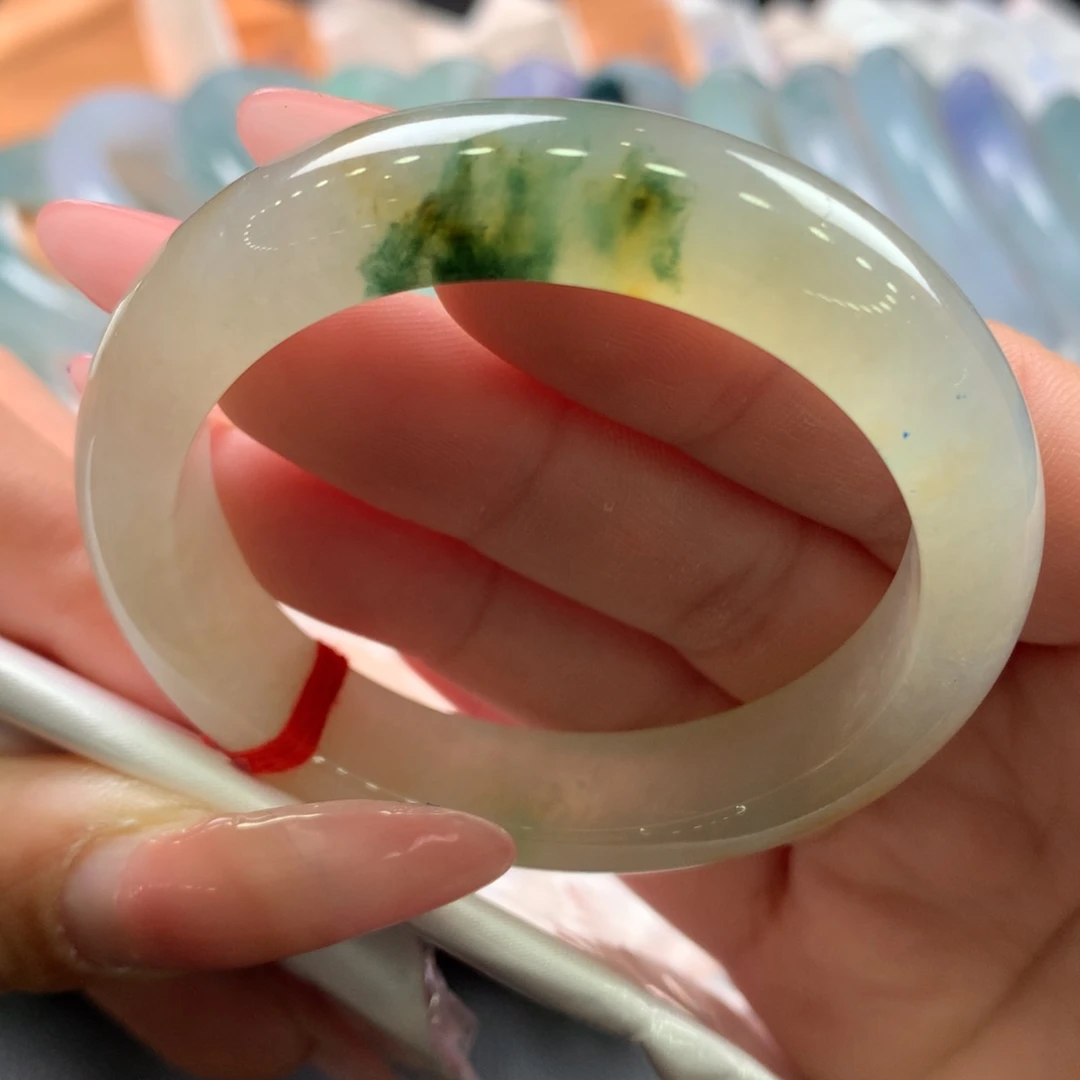 翡翠未镶嵌手镯50正圈