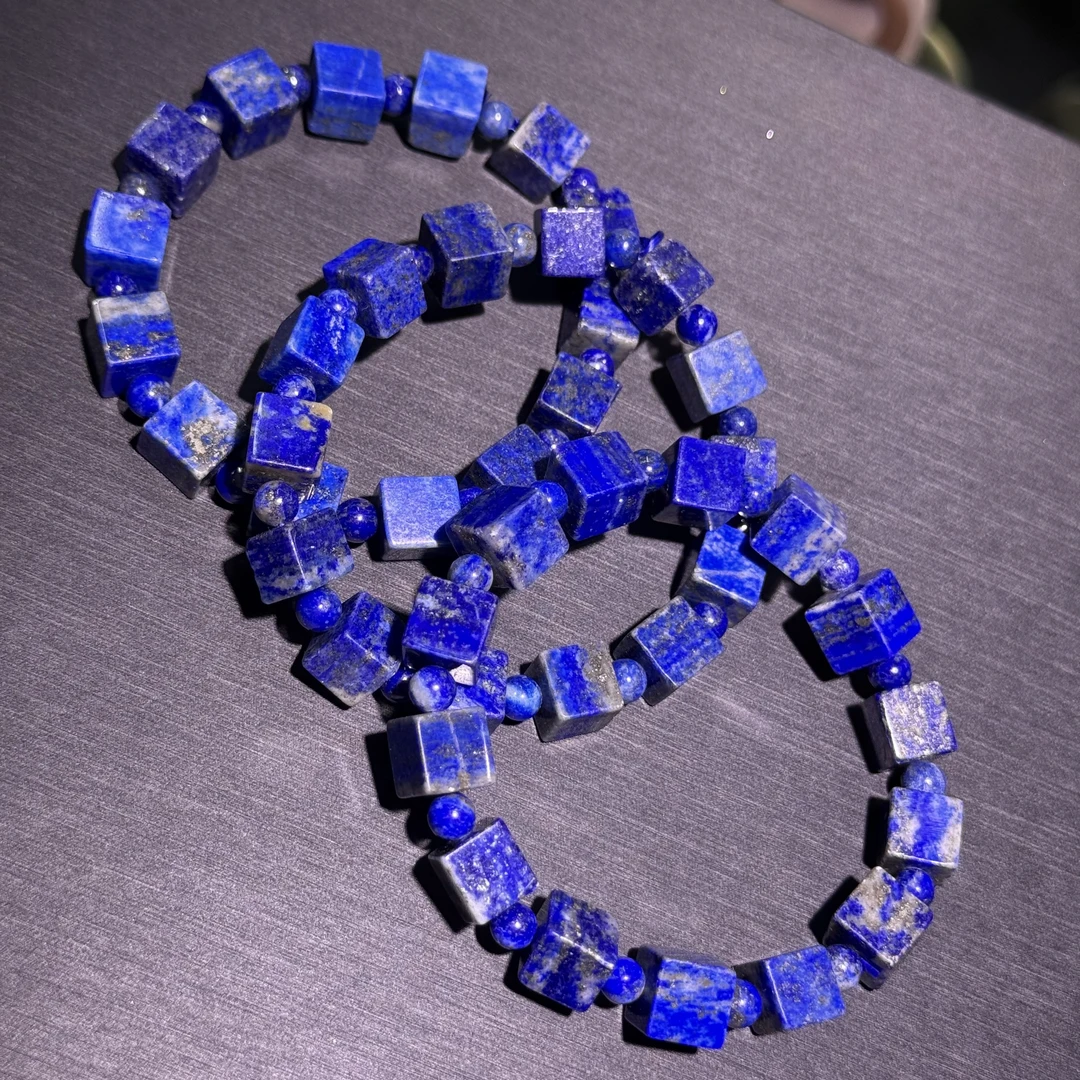 天然青金石手串8MM±阿富汗国石权利财富的象征/助眠眼睛守护者