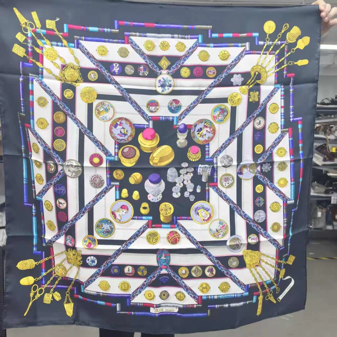 99新 Hermes/爱马仕  海囤J/爱马仕丝巾/90*90/my51237