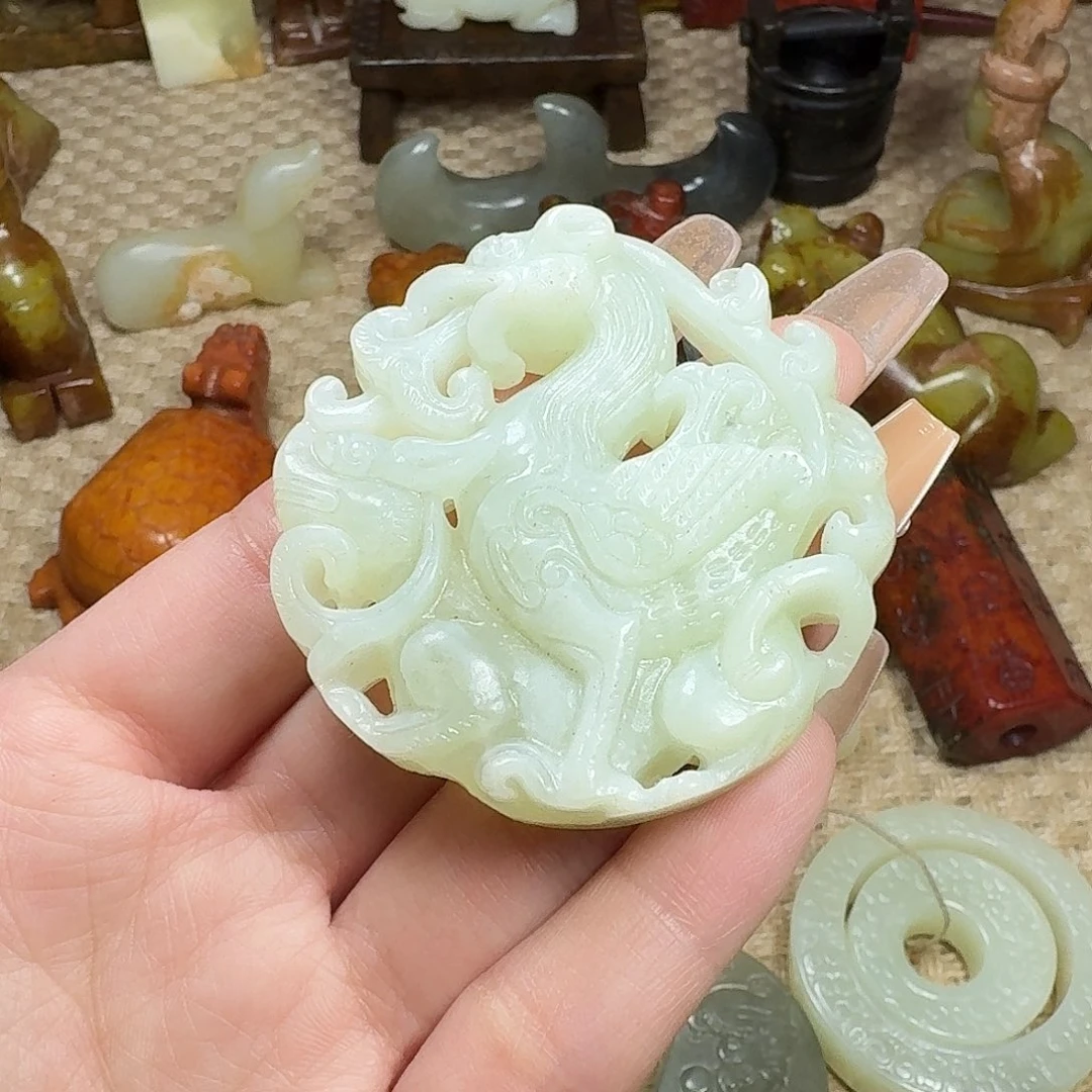 白玉菩提吊坠挂件