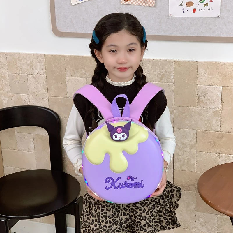 库洛米卡通儿童迷你蛋壳背包出游旅行女童双肩包入园小班书包萌