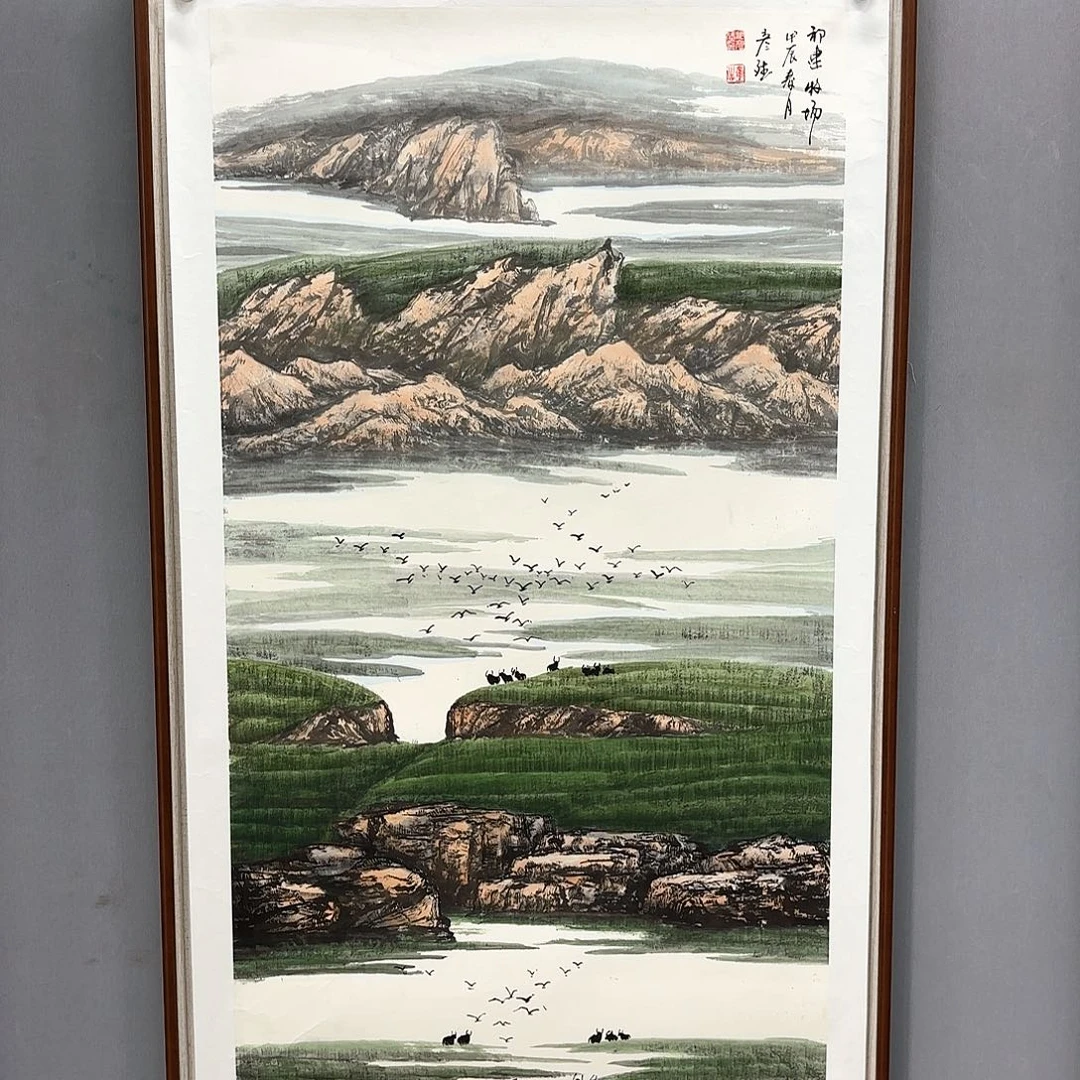 国画艺术家真人手绘