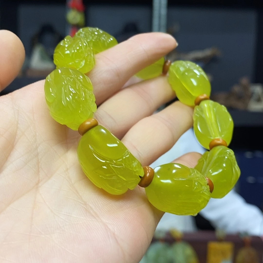 岫玉未镶嵌挂件吊坠手链